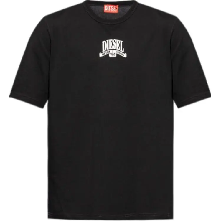 DIESEL Logo Printed Crewneck T Shirt