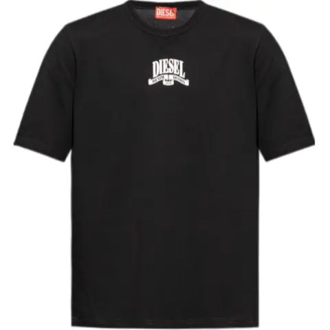 DIESEL Logo Printed Crewneck T Shirt