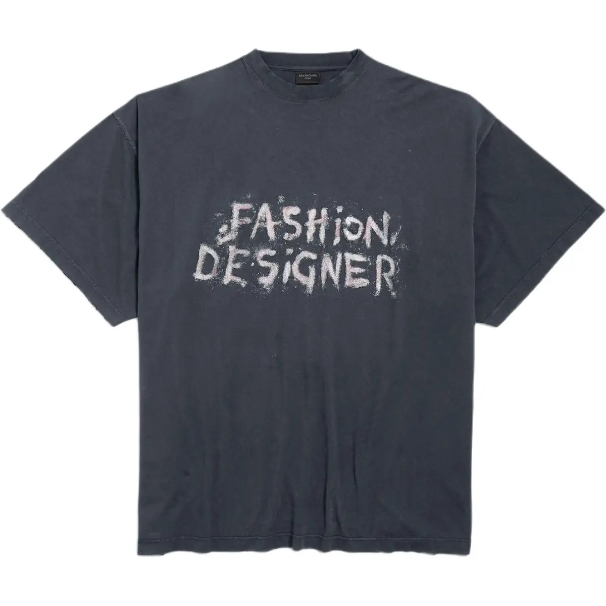 Balenciaga Fashion Designer Print Oversized T Shirt