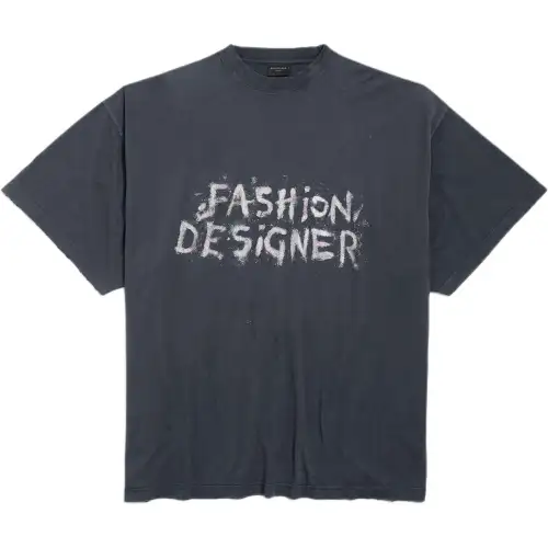 Balenciaga Fashion Designer Print Oversized T Shirt