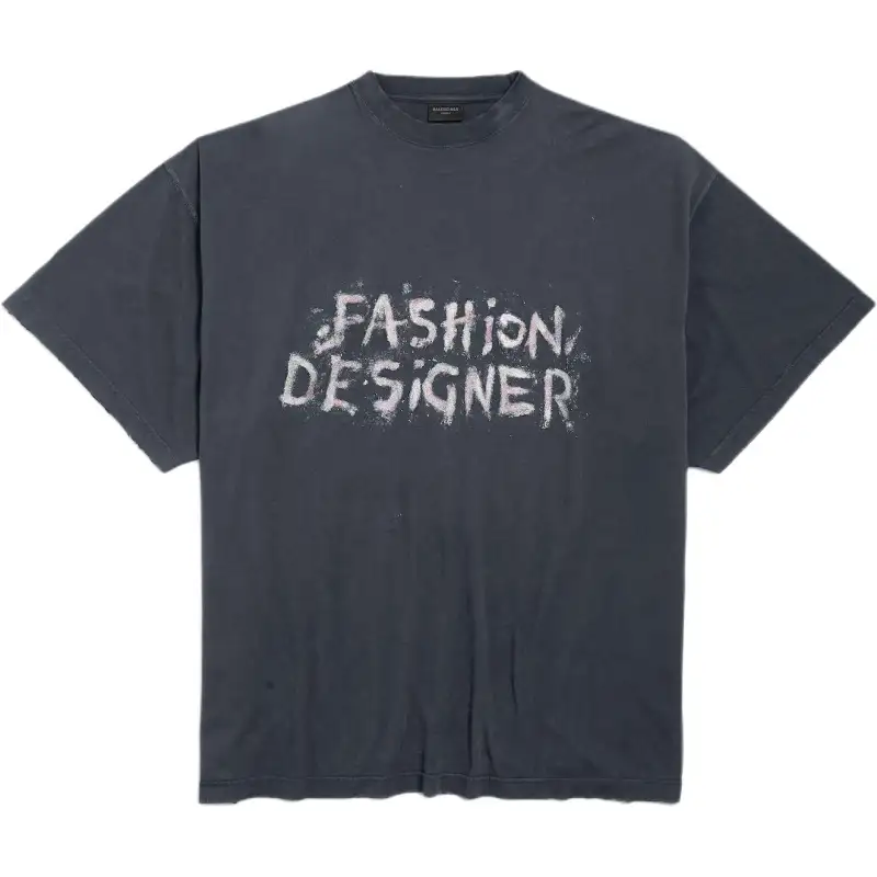 Balenciaga Fashion Designer Print Oversized T Shirt