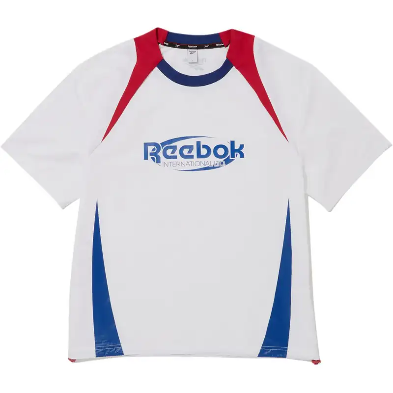 Reebok T Shirt Unisex White Blue