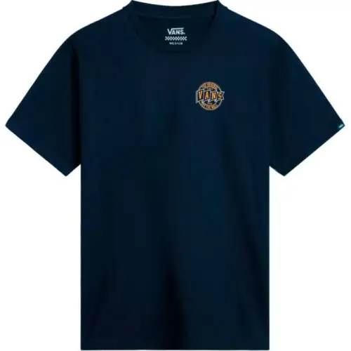 Vans T Shirts Men's Marine Blue Crew Neck