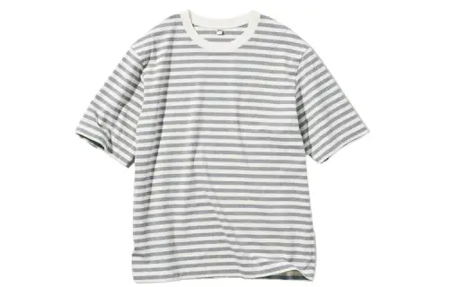 UNIQLO T Shirts Unisex Gray Crew Neck Moderate Straight Fit