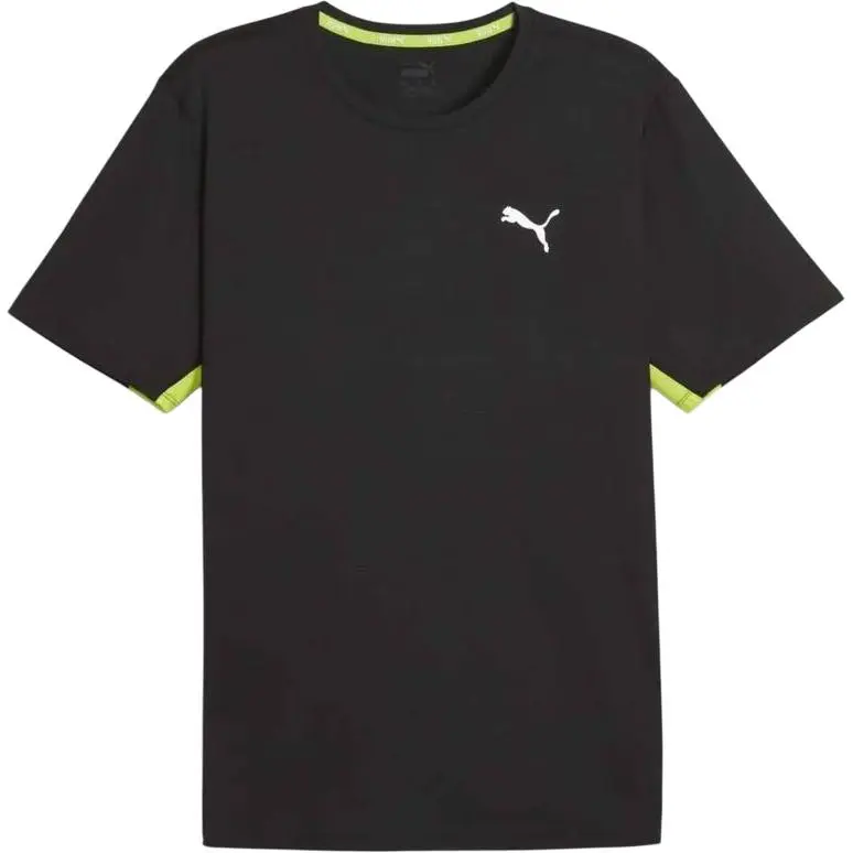 PUMA T-Shirts Men's Black Crew Neck