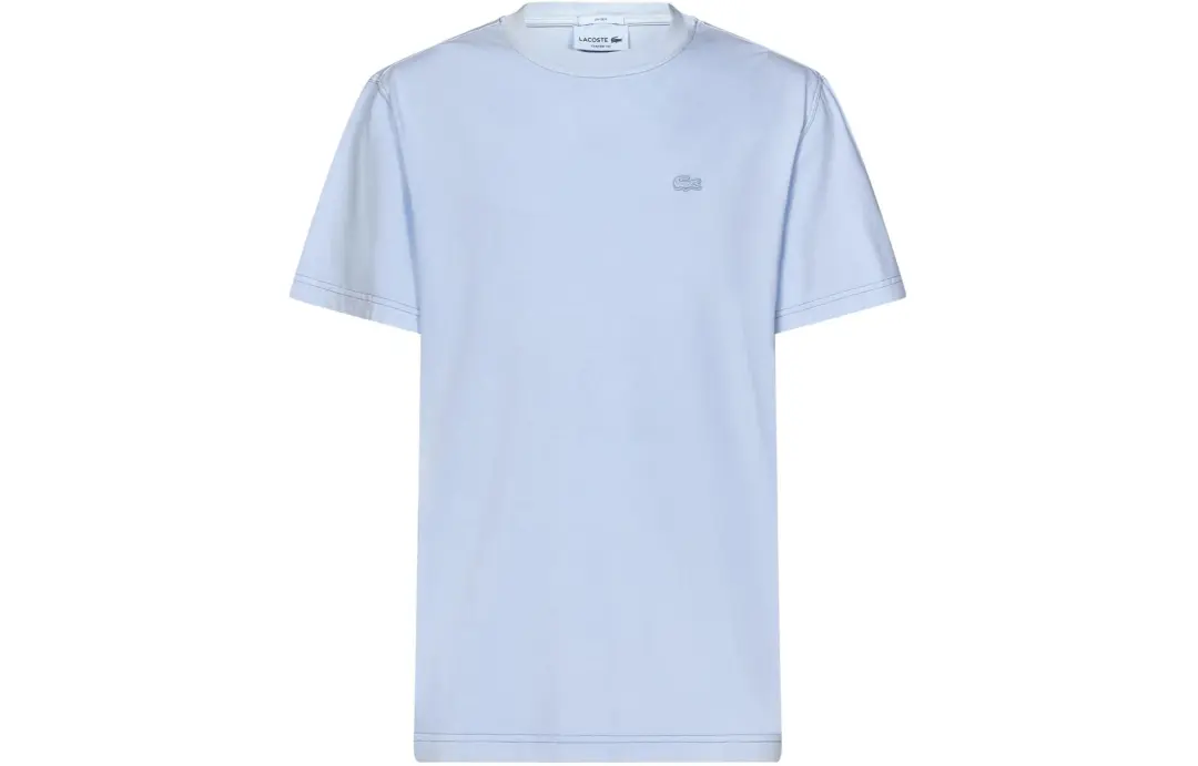 LACOSTE Logo embroidered Cotton T shirt
