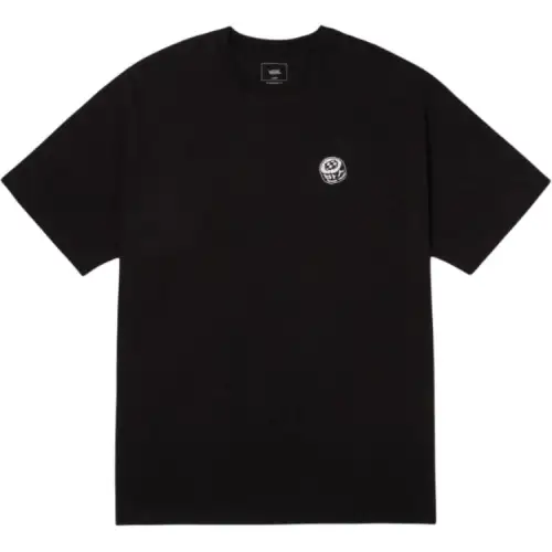 Vans T Shirts Men's Black Crew Neck Moderate Straight Fit