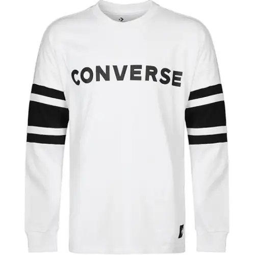 Converse T Shirts Men's White Crew Neck Moderate