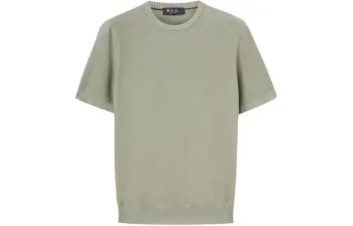 Loro Piana Walkery Crew Neck T Shirt Men's Green