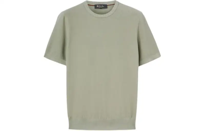 Loro Piana Walkery Crew Neck T Shirt Men's Green