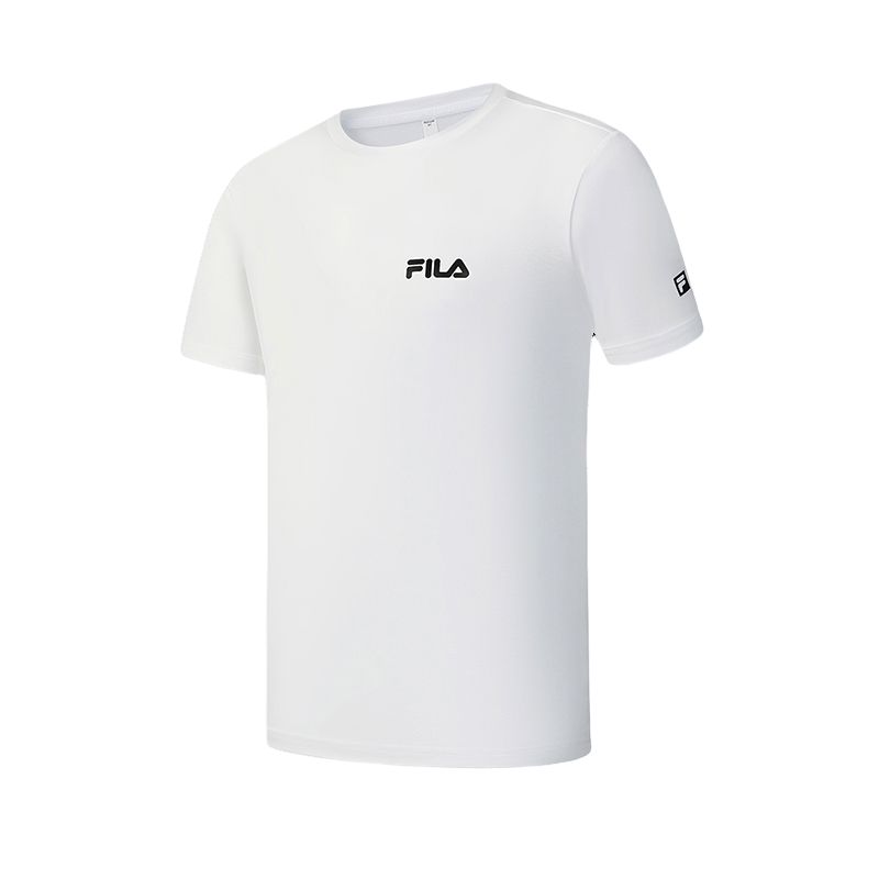 Мужская футболка Fila Fitness T logoT (яшмово-белая)