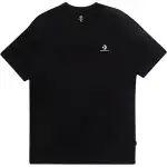 Converse T Shirts Unisex Black Crew Neck Moderate Straight Fit