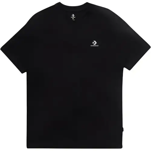 Converse T Shirts Unisex Black Crew Neck Moderate Straight Fit