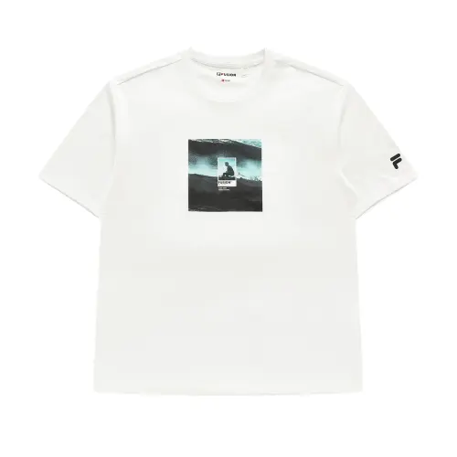 FILA FUSION T Shirt Unisex Standard White