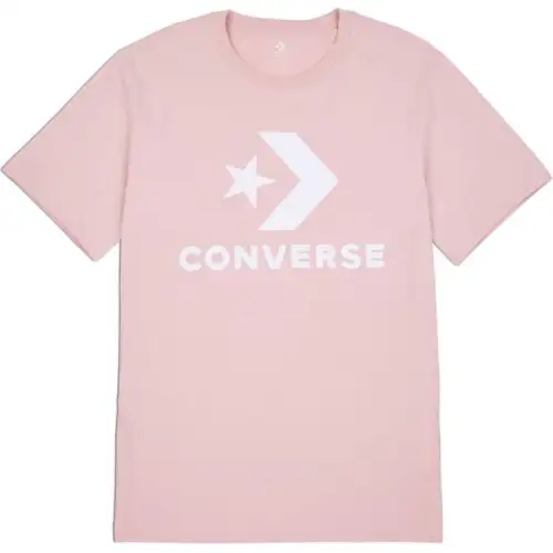 Converse T Shirts Unisex Pink Crew Neck Moderate