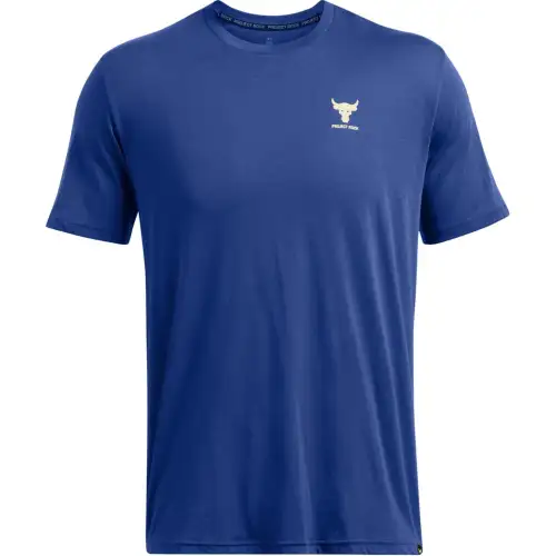 Under Armour FW24 Project Rock Brand T Shirt Men's Tech Blue