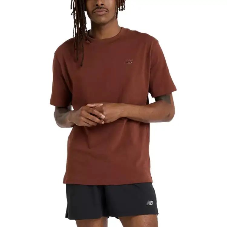 New Balance FW24 T Shirt Men's Brown Red