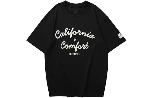 Skechers T Shirts Unisex Raven/04CM Crew Neck Moderate Straight Fit