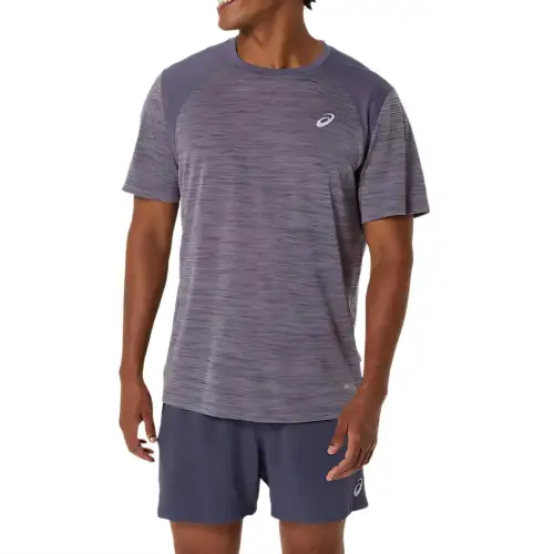 Asics ROADSHORT SLEEVE TOP ACTIBREEZE T Shirt Men's Gray Purple