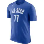 Jordan T Shirts Men's Blue Crew Neck Moderate Straight Fit