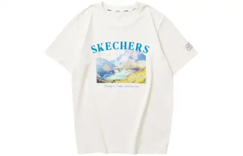 Skechers T Shirt Unisex Butter Ecru