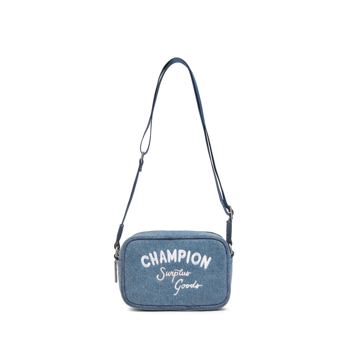 Champion Synthetic Leather Shoulder Bag Regular Unisex Caesar Blue/Linen/Cocoa Mocha