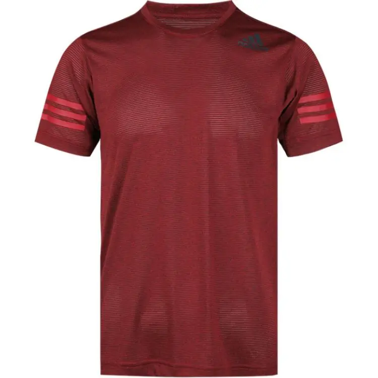 Adidas T-Shirts Men's Red Crew Neck Moderate