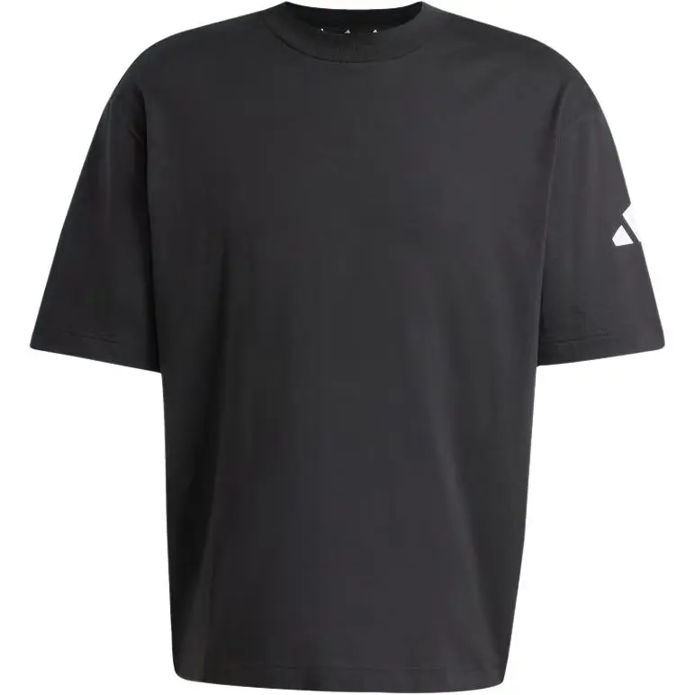 Adidas Essentials Loose Fit 3 Bar Logo Tee T Shirt Men's Black