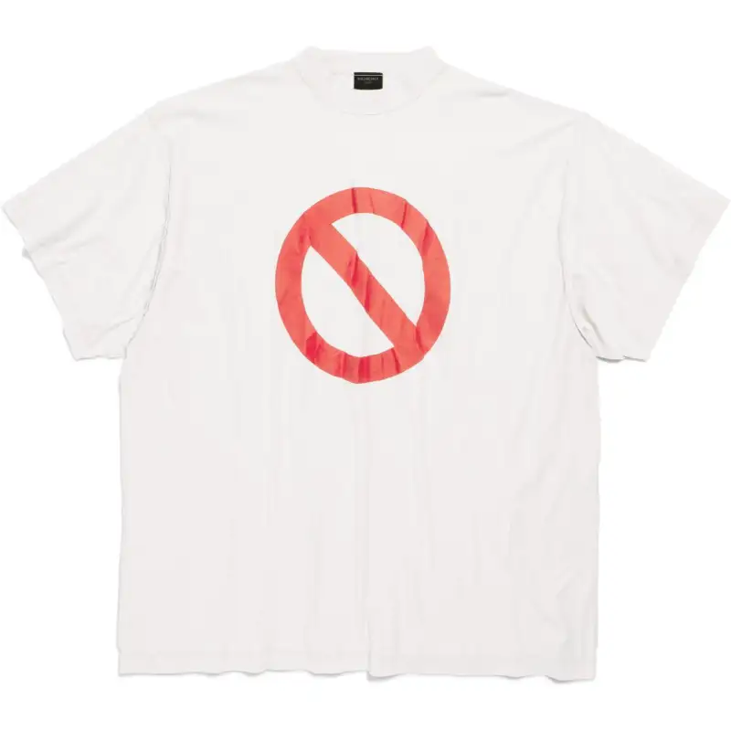 Balenciaga T Shirt Loose Fit Unisex White