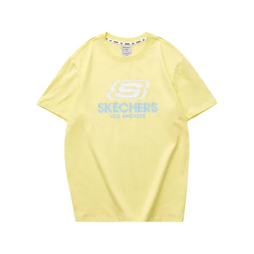 Skechers Colorful T Shirt Unisex Light Banana Yellow