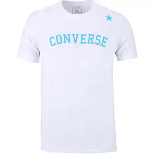 Converse T Shirts Men's White Crew Neck Moderate