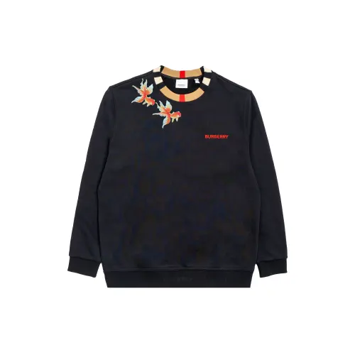 Burberry T Shirts Unisex Black Crew Neck Moderate