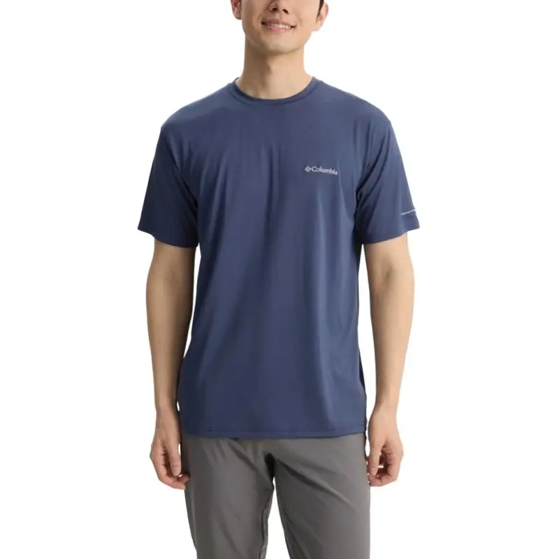 Columbia T-Shirts Men's 466-Blue Crew Neck Moderate