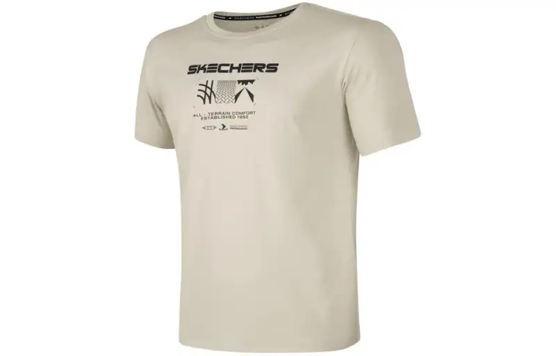 Skechers SS24 T Shirt Men's Meteorite Umber