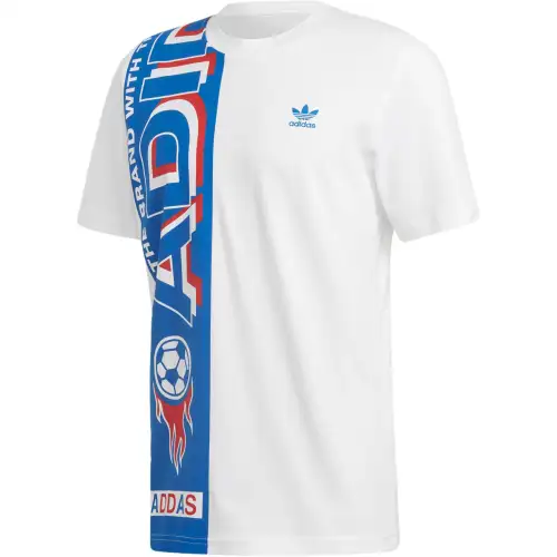 Adidas Originals T Shirt Men's White Blue