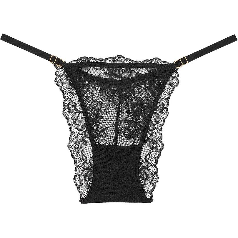 Женские трусы Victoria's Secret VERY SEXY (черные)