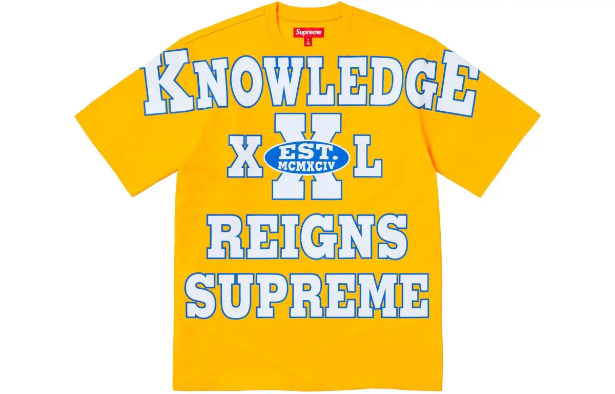 Supreme Overprint Knowledge S/S Top