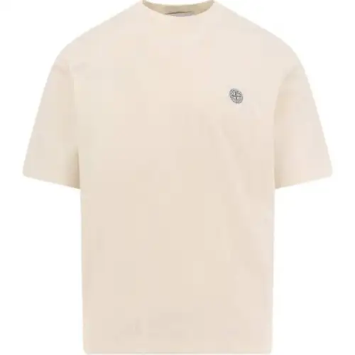 STONE ISLAND Logo Patch Short Sleeved T Shirt