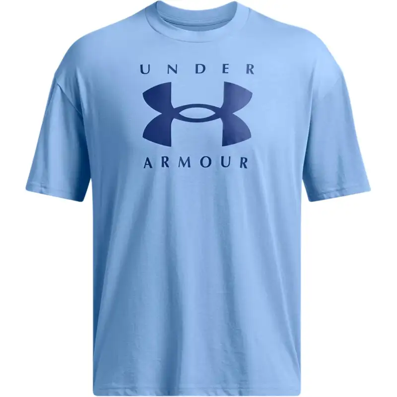 Under Armour Branded T Shirt Men's Horizon Blue
