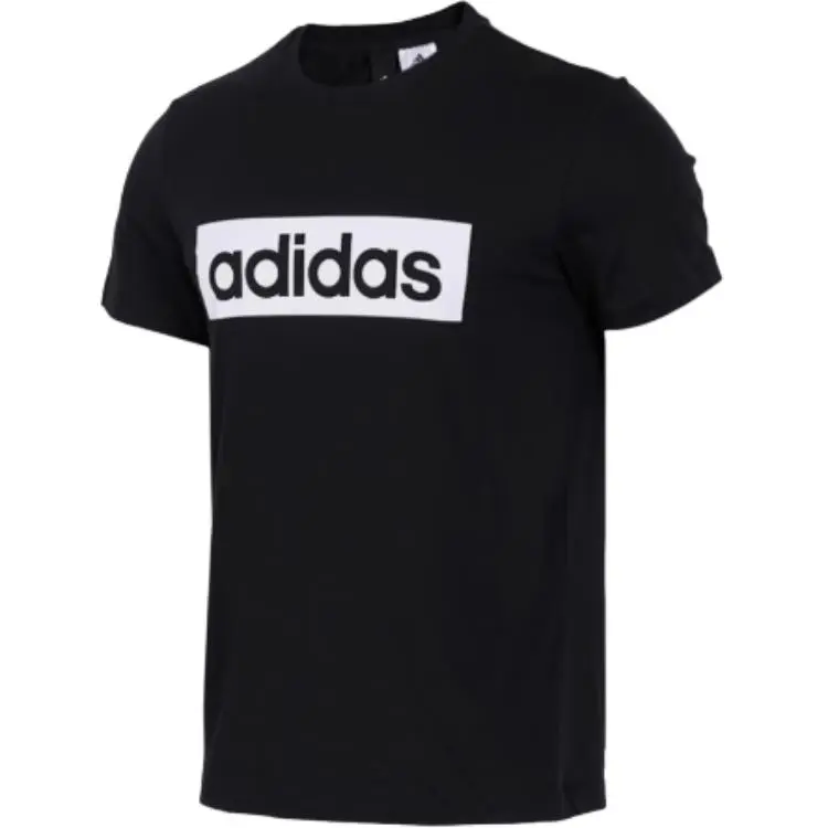 Adidas T-Shirts Men's Black Crew Neck Moderate