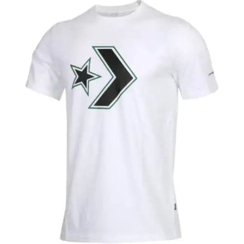 Converse T Shirts Men's White Crew Neck Moderate