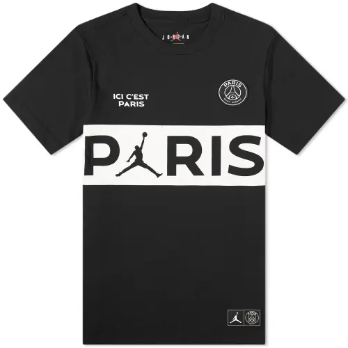 Jordan PSG Wordmark T Shirt Men's Black
