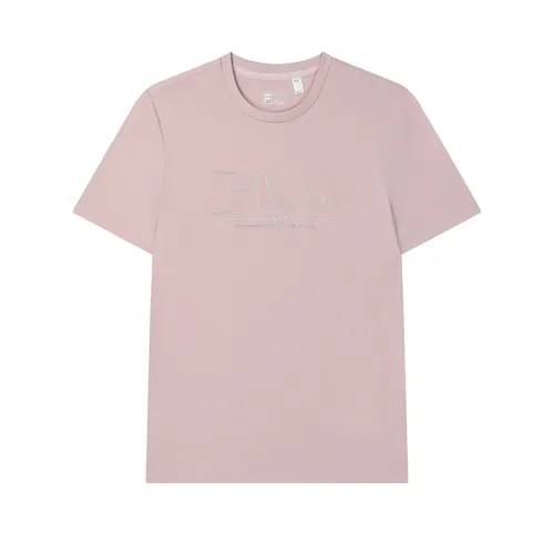 FILA T Shirt Men's Light Gray Pink