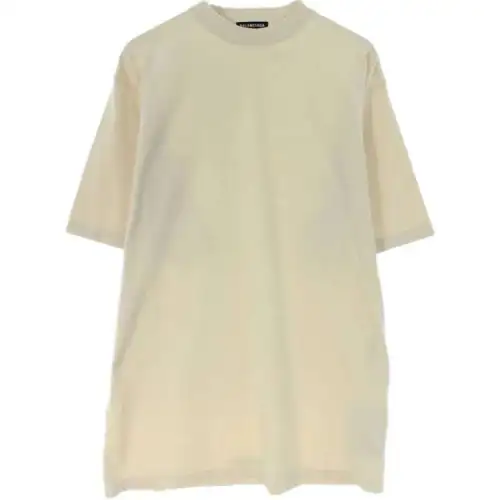 Balenciaga T Shirt, Loose Fit Men's Ecru