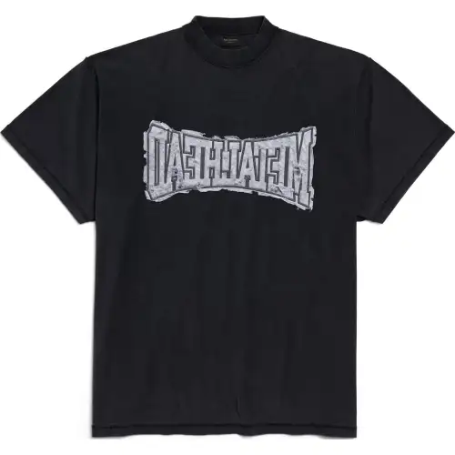 Balenciaga T Shirt Loose Fit Men's Black