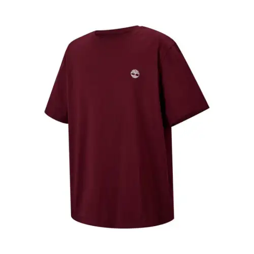 Timberland SPEED GRAPHIC T Shirt Men's Burgundy
