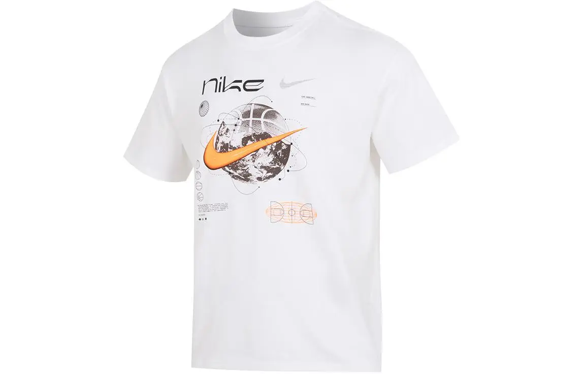 Nike Max90 T-Shirts Men's White Crew Neck Moderate