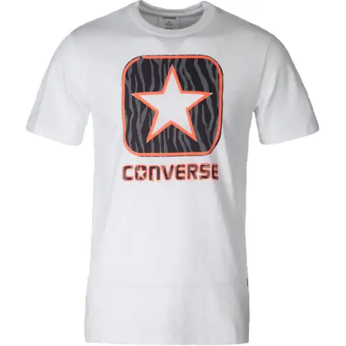 Converse T Shirts Men's White Crew Neck Moderate