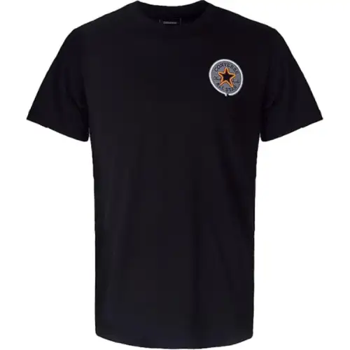 Converse T Shirts Men's Black Crew Neck Straight Fit
