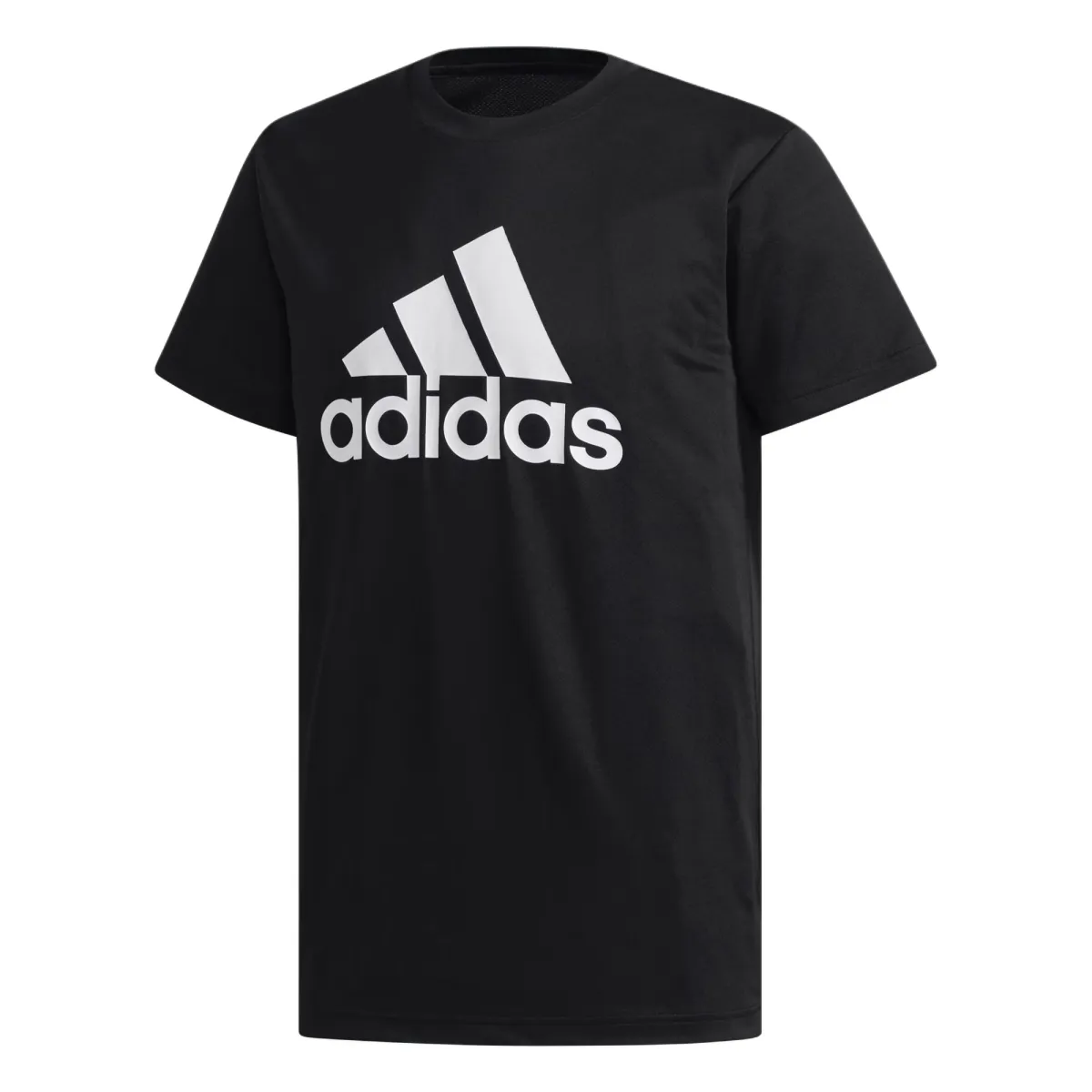 Adidas T-Shirts Men's Black Crew Neck Thickened Straight Fit